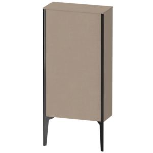 XViu Duravit high cabinet XV1306RB275 50x24x89cm, matt black, door on the right, linen