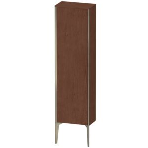 Duravit XViu Halbhochschrank XV1315LB113 40x24x133cm, champagner matt, Tür links, amerikanischer nussbaum