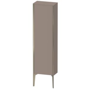 XViu Duravit 40x24x133cm de XV1315LB143 haute armoire, champagne mat, porte sur la gauche, le basalte mat