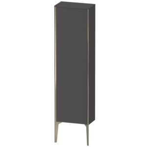 XViu Duravit high cabinet XV1315LB149 40x24x133cm, matt champagne, door on the left, matt graphite