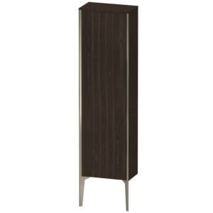 XViu Duravit high cabinet XV1315LB169 40x24x133cm, matt champagne, door on the left, brushed walnut