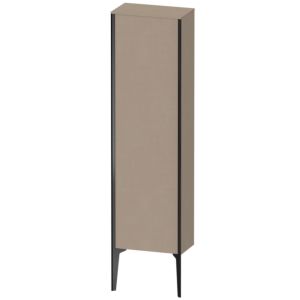 XViu Duravit high cabinet XV1315LB275 40x24x133cm, matt black, door on the left, linen