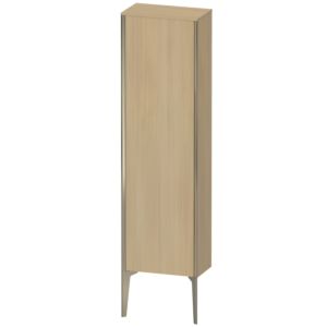 XViu Duravit high cabinet XV1315RB171 40x24x133cm, matt champagne, door on the right, mediterranean oak