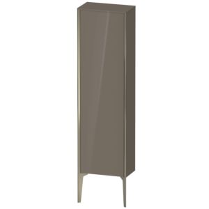 XViu Duravit tall cabinet XV1315RB189 40x24x133cm, matt champagne, door on the right, flannel gray high-gloss