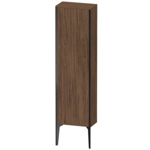 XViu Duravit high cabinet XV1315RB221 40x24x133cm, matt black, door on the right, dark walnut