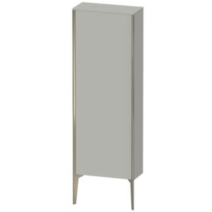 XViu Duravit 50x24x133cm de XV1316LB107 haute armoire, champagne mat, porte à gauche, gris béton mat