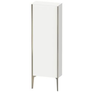 XViu Duravit high cabinet XV1316LB118 50x24x133cm, matt champagne, door on the left, matt white