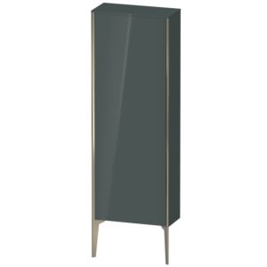 XViu Duravit high cabinet XV1316LB138 50x24x133cm, matt champagne, door on the left, dolomiti gray high gloss