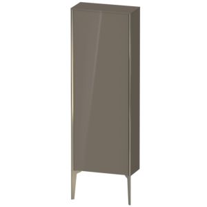 XViu Duravit haute XV1316RB189 50x24x133cm, champagne mat, porte à droite, gris flanelle brillant