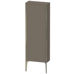 XViu Duravit 50x24x133cm de XV1316RB190 haute armoire, champagne mat, porte à droite, gris mat flanelle soie