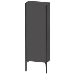 XViu Duravit high cabinet XV1316RB249 50x133x24cm, 2000 door, matt black, stop on the right, matt graphite