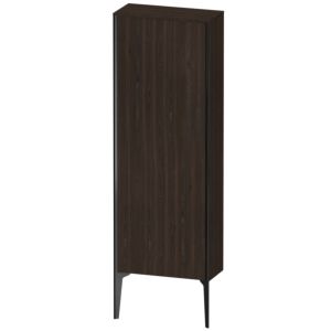 XViu Duravit high cabinet XV1316RB269 50x133x24cm, 2000 door, matt black, stop on the right, brushed walnut