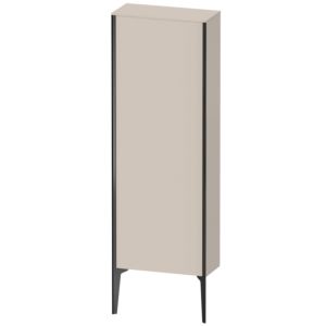 XViu Duravit high cabinet XV1316RB291 50x133x24cm, 2000 door, matt black, stop on the right, matt taupe