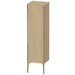 XViu Duravit high cabinet XV1325LB171 40x36x133cm, matt champagne, door on the left, mediterranean oak