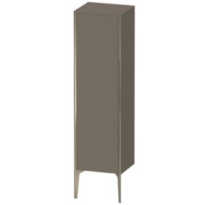 XViu Duravit 40x36x133cm de XV1325LB190 haute armoire, champagne mat, porte à gauche, gris mat flanelle soie