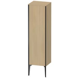 XViu Duravit 40x36x133cm de XV1325LB271 haute armoire, noir mat, porte sur la gauche, le chêne méditerranéen