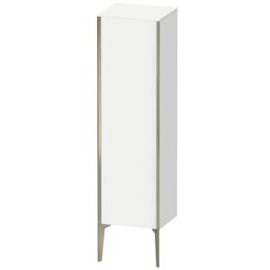 XViu Duravit high cabinet XV1325RB118 40x36x133cm, matt champagne, door on the right, matt white