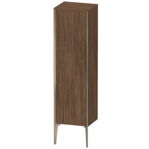 XViu Duravit high cabinet XV1325RB121 40x36x133cm, matt champagne, door on the right, dark walnut