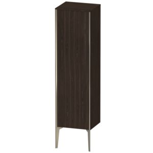 Duravit XViu Halbhochschrank XV1325RB169 40x36x133cm, champagner matt, Tür rechts, nussbaum gebürstet