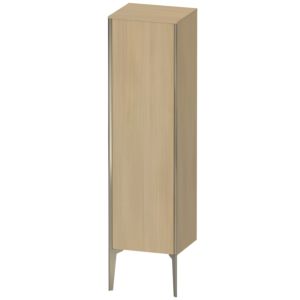 XViu Duravit high cabinet XV1325RB171 40x36x133cm, matt champagne, door on the right, mediterranean oak
