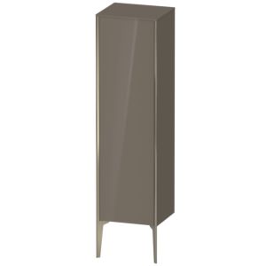 XViu Duravit 40x36x133cm de XV1325RB189 haute armoire, champagne mat, porte à droite, gris flanelle brillant