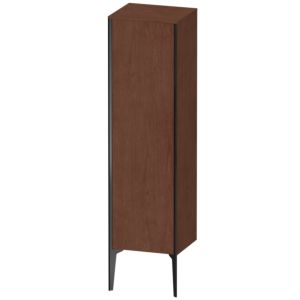 XViu Duravit high cabinet XV1325RB213 40x36x133cm, matt black, door on the right, American walnut