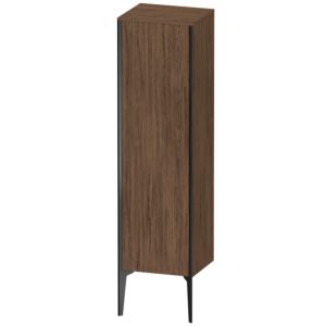XViu Duravit high cabinet XV1325RB221 40x36x133cm, matt black, door on the right, dark walnut