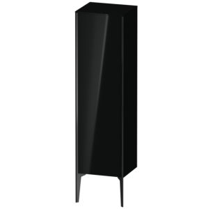 XViu Duravit 40x36x133cm de XV1325RB240 haute armoire, noir mat, porte à droite, noir brillant