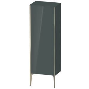 XViu Duravit haute XV1326LB138 50x36x133cm, champagne mat, porte à gauche, gris dolomiti brillant
