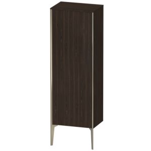 XViu Duravit high cabinet XV1326LB169 50x36x133cm, matt champagne, door on the left, brushed walnut