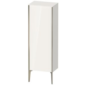 XViu Duravit high cabinet XV1326LB185 50x36x133cm, matt champagne, door on the left, high-gloss white