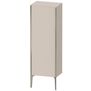 XViu Duravit 50x36x133cm de XV1326LB191 haute armoire, champagne mat, porte à gauche, mat couleur taupe