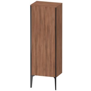 XViu Duravit high cabinet XV1326LB279 50x36x133cm, matt black, door left, natural walnut
