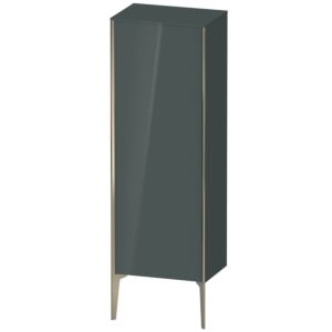 XViu Duravit high cabinet XV1326RB138 50x36x133cm, matt champagne, door on the right, dolomiti gray high-gloss