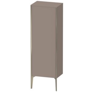 XViu Duravit 50x36x133cm de XV1326RB143 haute armoire, champagne mat, porte à droite, le basalte mat