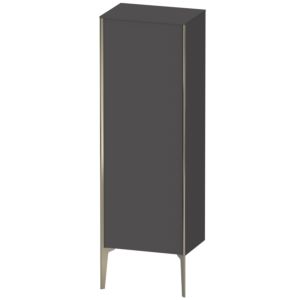 XViu Duravit 50x36x133cm de XV1326RB149 haute armoire, champagne mat, porte à droite, graphite mat