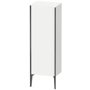 XViu Duravit high cabinet XV1326RB218 50x36x133cm, matt black, door on the right, matt white