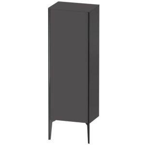 XViu Duravit 50x36x133cm de XV1326RB249 haute armoire, noir mat, porte droite, graphite mat