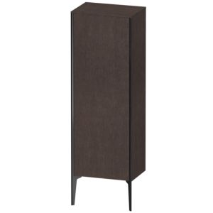 XViu Duravit 50x36x133cm de XV1326RB272 haute armoire, noir mat, porte à droite, brossé chêne foncé