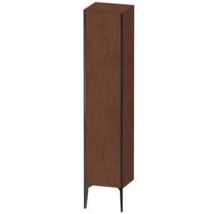 Duravit XViu cabinet XV1335LB213 40x36x177cm, matt black, door on the left, American walnut