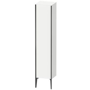 Duravit XViu cabinet XV1335LB218 40x36x177cm, matt black, door on the left, matt white