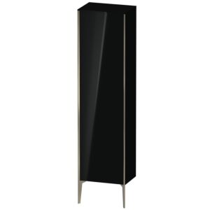 Duravit XViu cabinet XV1336LB140 50x36x177cm, matt champagne, door on the left, black high-gloss