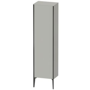 Duravit XViu cabinet XV1336LB207 50x36x177cm, matt black, door on the left, matt concrete gray