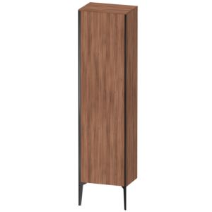 Duravit XViu cabinet XV1336LB279 50x36x177cm, matt black, door on the left, natural walnut