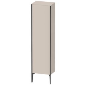 Duravit XViu cabinet XV1336LB291 50x36x177cm, matt black, door on the left, matt taupe
