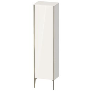 Duravit XViu cabinet XV1336RB185 50x36x177cm, matt champagne, door on the right, white high gloss