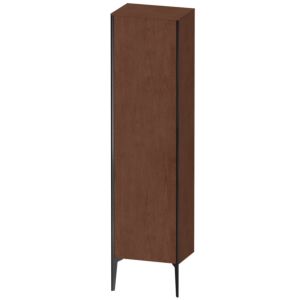 Duravit XViu cabinet XV1336RB213 50x36x177cm, matt black, door on the right, American walnut