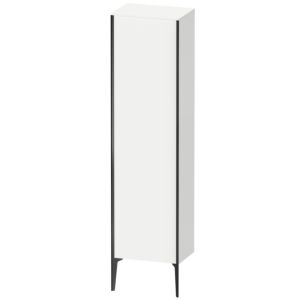 Duravit XViu cabinet XV1336RB218 50x36x177cm, matt black, door on the right, matt white