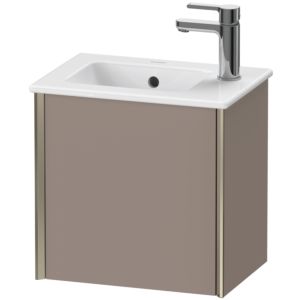 Duravit XViu Waschtisch-Unterschrank XV4024RB143 41x29x40cm, wandhängend, champagner matt, Anschlag rechts, basalt matt