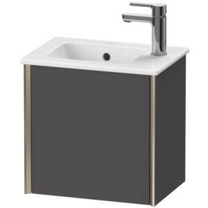 Duravit XViu vanity unit XV4024RB149 41x29x40cm, wall-hung, matt champagne, stop on the right, matt graphite